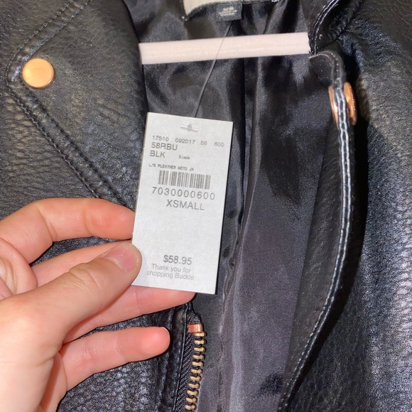 Buckle Leather Jacket - Picture 2 of 2